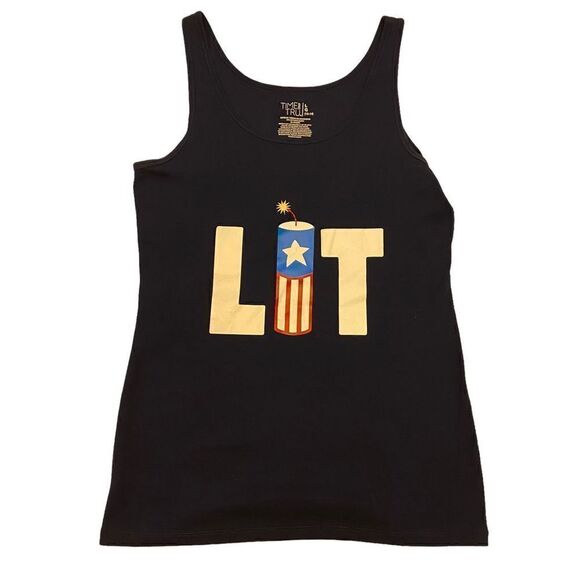 Time and Tru Lit July 4th Summer Holiday Tank Top Size Large - Picture 9 of 11